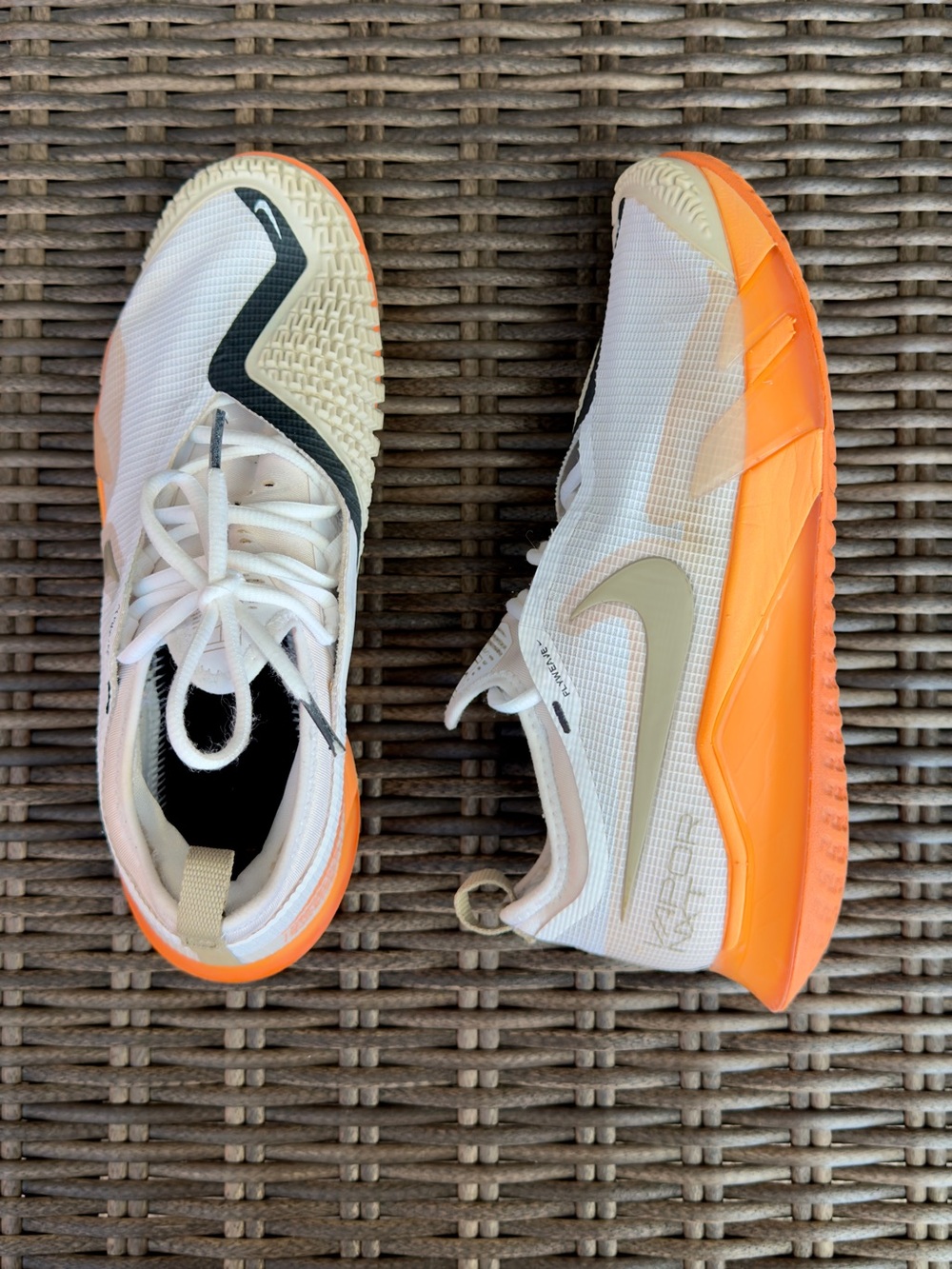 Nike Court React Vapor NXT White Orange Trance Tennis Shoes Men’s 7.5 CV0724-103